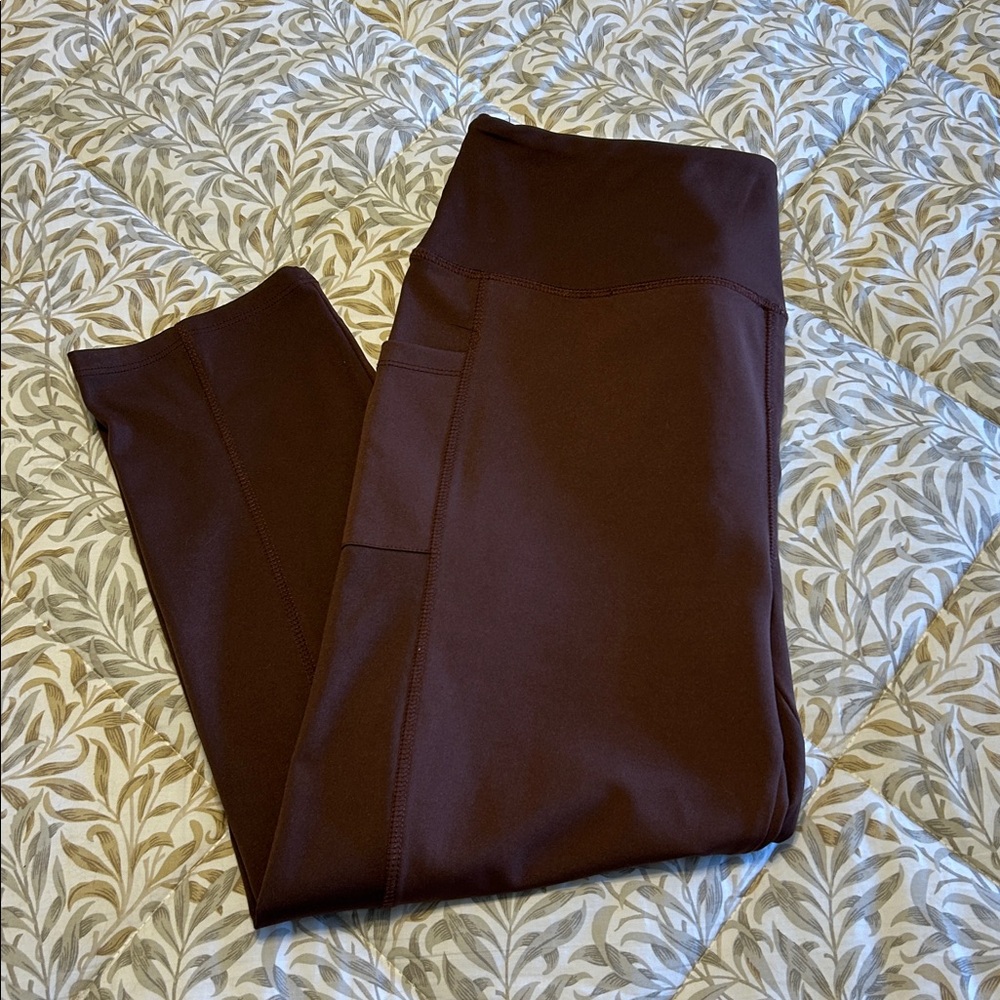 Starting Point Performance Capri Brown Leggings